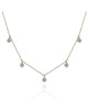 Gabriel and Co. Diamond Clover Station Necklace