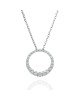 Graduated Diamond Eternity Drop Necklace
