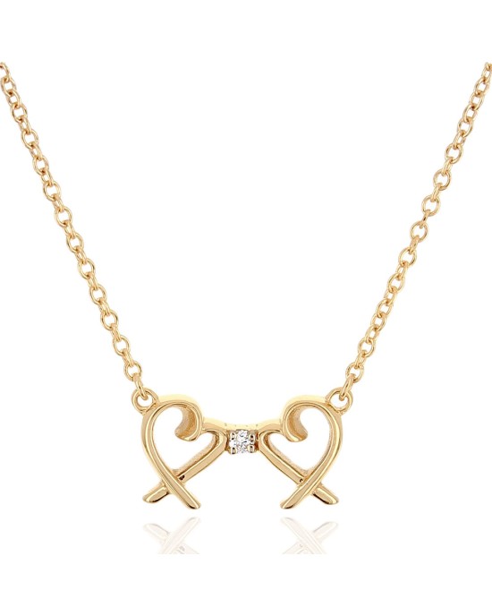 Tiffany & Co. Paloma Picasso Double Loving Heart Necklace