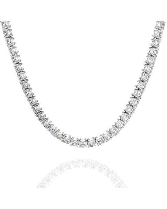 Round Brilliant Diamond Inluine Necklace