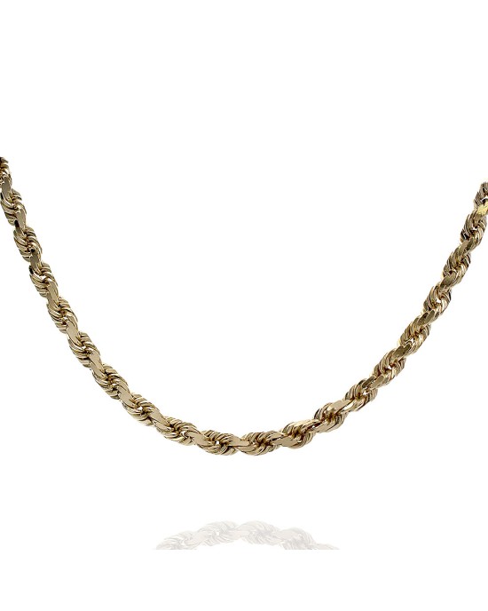 Diamond Double Open Circle Necklace in White and Yellow Gold
