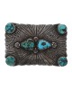Navajo Sterling Silver & Turquoise Buckle
