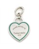 Tiffany & Co. Return to Tiffany Collection Blue Enamel Heart Charm in Sterling Silver