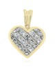 Invisible Set Princess Diamond Heart Pendant