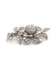 Antique Rose Cut Diamond En Tremblant Flower Brooch in Gold and Silver