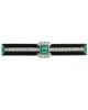 Vintage Emerald, Diamond and Black Onyx Bar Pin