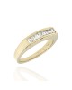 Gents 0.80ctw Emerald Cut Diamond Ring/ Band in 14K Yellow Gold Size 8.5