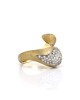 Nanis Cachemire Pave Diamond Bypass Ring in Gold