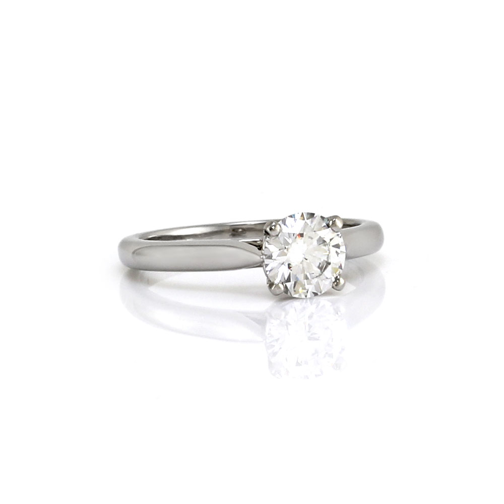 cartier diamond solitaire ring