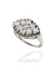 Diamond Cluster Marquise Shape Ring in Gold