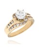 Round Diamond Engagement Ring in Gold