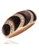 14kr Kabana Brown Mother of Pearl Round Dia Ring