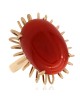 14K Red Moro Coral Ring