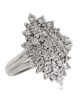 Diamond Cluster Marquise Shape Ring