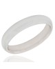 Gentlemans 4.1mm High Polish Comfort Fit Band in 14K White Gold