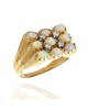 Gentlemans Opal and Diamond Ring in Gold