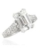 Emerald Cut Diamond Engagement Ring in Platinum