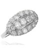 Diamond and Platinum Oblong Fashion Ring