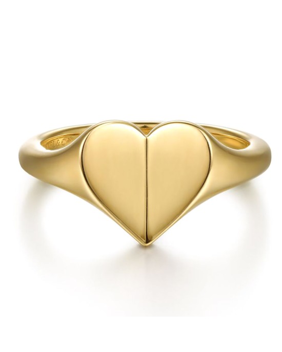 Gabriel & Co. Concave Heart Ring