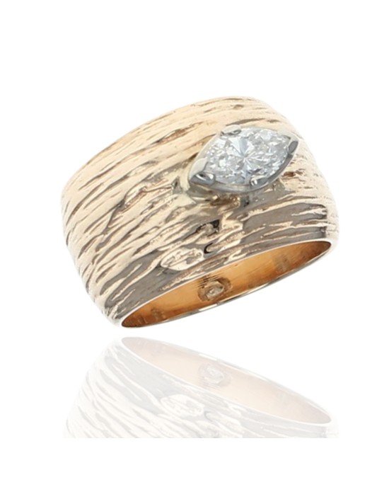 Marquise Diamond Solitaire Cigar Band
