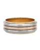 Gentlemans 3 Tone 3 Row Band Ring