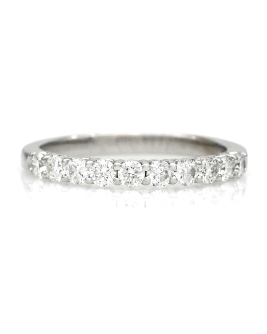 Sharded Prong Diamolnd Band in White Gold
