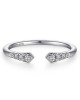 Gabriel & Co. Stackable Collection Diamond Open End Band
