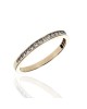 Channel Set Diamond Thin Band in Yellow Gold