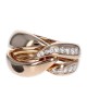 Chopard Diamond Entwined Ring in Rose Gold