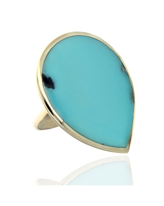 Ippolita Rock Candy Turquoise Ring in Yellow Gold