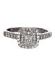 Princess Diamond Solitaire Double Halo Engagement Ring