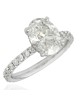 GIA Certified Oval Cut Diamond Solitaire in 18KW