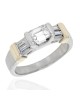 Emerald Cut and Baguette Diamond Ring