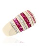 Alternating Ruby and Diamond Tapered Band