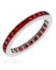 Ruby Eternity Band in White Gold