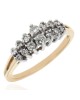 Diamond Ring in White and Yellow Gold