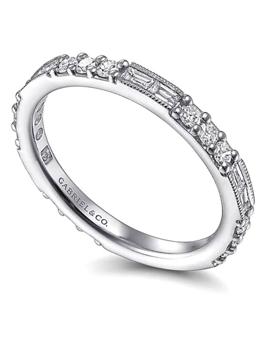 Gabriel & Co. Stackable Collection Diamond Stack Ring