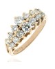 Diamond Rooftop Ring in Yellow Gold