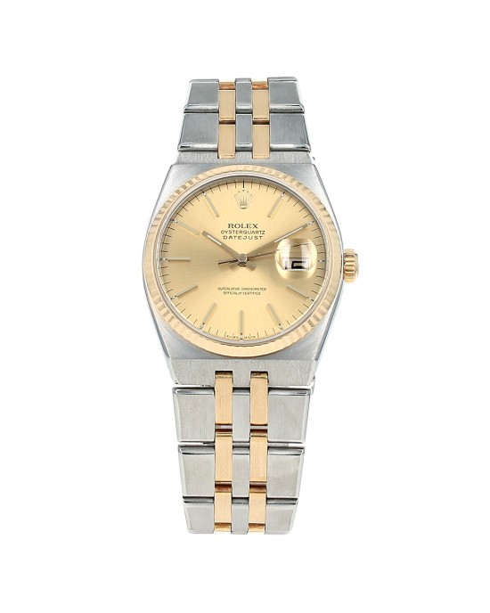 Rolex Datejust Oysterquartz Stainless Steel Yellow Gold 17013