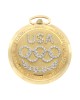 Longines USA Los Angeles 1984 Olympic Games Yellow Gold Diamonds Pocket Watch