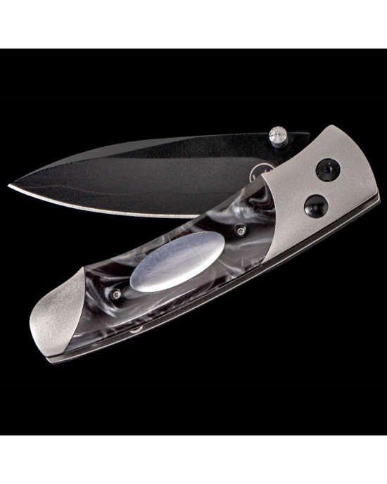 William Henry Titanium Black Kirinite Stainless Steel Pocket Knife A200-1B