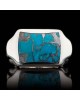 William Henry Sleek Sterling Silver Turquoise Ring 8TQ-12