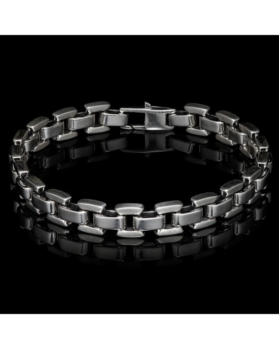 William Henry Sleek Sterling Silver Chain Bracelet BR26