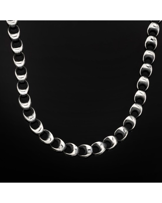 William Henry Caesar Chain Necklace in Sterling Silver