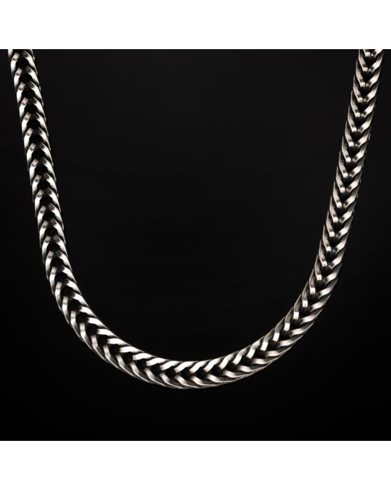 William Henry Vesta Magna Foxtail Chain Necklace in Sterling Silver