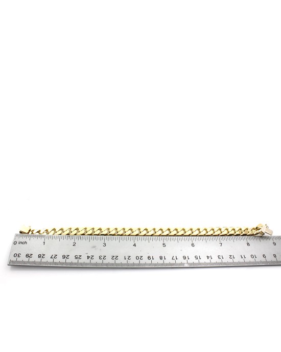 8.0mm Flat Curb Chain 26 inch / Yellow Gold / 14K