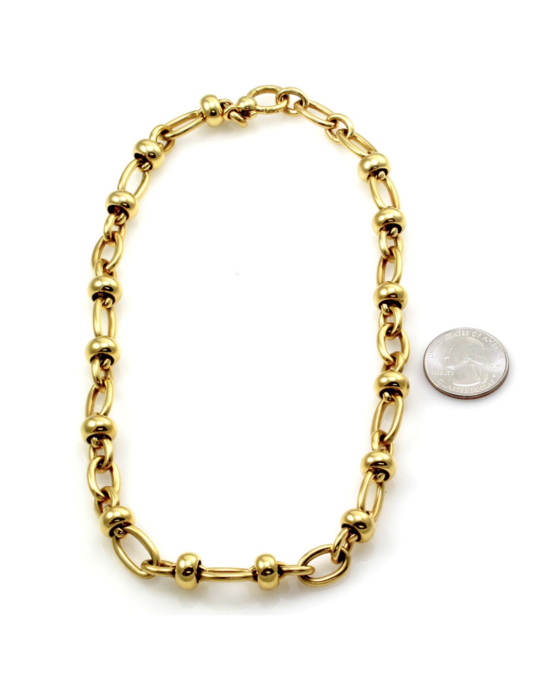 Pomellato Statement Chain Necklace in 18K Yellow Gold